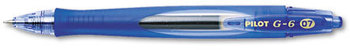 Pilot® G6 Retractable Gel Ink Pen,  Refillable, Blue Ink, .7mm