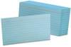 A Picture of product OXF-7321BLU Oxford® Index Cards,  3 x 5, Blue, 100/Pack