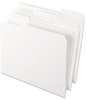 A Picture of product PFX-15213WHI Pendaflex® Colored File Folders 1/3-Cut Tabs: Assorted, Letter Size, White, 100/Box