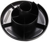 A Picture of product OIC-26250 Officemate Rotary Supply Organizer,  11 compartments, 8 3/4 x 5 3/8, Black