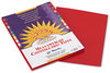 A Picture of product PAC-6103 SunWorks® Construction Paper,  58 lbs., 9 x 12, Red, 50 Sheets/Pack