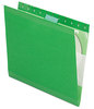 A Picture of product PFX-415215BGR Pendaflex® Colored Reinforced Hanging Folders Letter Size, 1/5-Cut Tabs, Bright Green, 25/Box