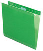 A Picture of product PFX-415215BGR Pendaflex® Colored Reinforced Hanging Folders Letter Size, 1/5-Cut Tabs, Bright Green, 25/Box