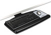 A Picture of product MMM-AKT70LE 3M Lever-Adjust Standard Keyboard Tray,  Standard Platform, 21-3/4" Track, Black