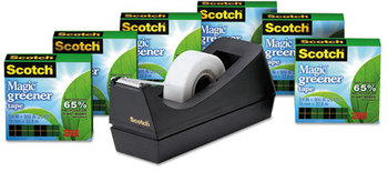 Scotch® Magic™ Greener Tape,  with C38 Dispenser, 3/4" x 900", 6/Pack