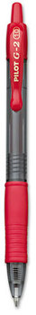Pilot® G2 Premium Retractable Gel Ink Pen,  Refillable, Red Ink, 1mm, Dozen