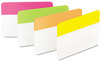 A Picture of product MMM-686PLOY Post-It® Tabs Solid Color 1/5-Cut, Assorted Bright Colors, 2" Wide, 24/Pack