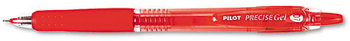 Pilot® Precise® Gel BeGreen® Retractable Roller Ball Pen,  Red Ink, .7mm, Dozen