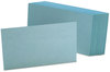 A Picture of product OXF-7320BLU Oxford® Index Cards,  3 x 5, Blue, 100/Pack