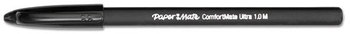 Paper Mate® ComfortMate® Ultra Stick Ballpoint Pen,  Black Ink, Medium, Dozen