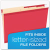 A Picture of product PFX-10770 Pendaflex® Divide It Up™ File Folder 1/2-Cut Tabs: Assorted, Letter Size, 0.75" Expansion, Manila, 24/Pack