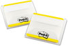 A Picture of product MMM-686F50YW Post-It® Tabs Lined 1/5-Cut, Yellow, 2" Wide, 50/Pack