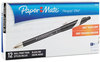 A Picture of product PAP-85582 Paper Mate® FlexGrip® Elite Retractable Ballpoint Pen,  Black Ink, Fine, Dozen