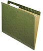 A Picture of product PFX-415213 Pendaflex® Reinforced Hanging File Folders with Printable Tab Inserts, Letter Size, 1/3-Cut Tabs, Standard Green, 25/Box
