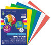 A Picture of product PAC-6572 Pacon® Tru-Ray® Construction Paper,  76 lbs., 9 x 12, Assorted Primary, 50 Sheets/Pack
