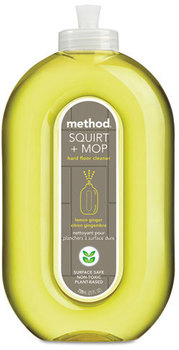 Method® Squirt + Mop Hard Floor Cleaner,  25 oz Spray Bottle, Lemon Ginger Scent