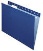 A Picture of product PFX-81615 Pendaflex® Essentials™ Colored Hanging Folders,  1/5 Tab, Letter, Navy, 25/Box