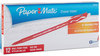 A Picture of product PAP-3920158 Paper Mate® Eraser Mate® Stick Ballpoint Pen,  Red Ink, Medium, Dozen