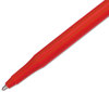 A Picture of product PAP-3920158 Paper Mate® Eraser Mate® Stick Ballpoint Pen,  Red Ink, Medium, Dozen