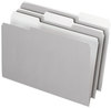 A Picture of product PFX-435013GRA Pendaflex® Interior File Folders 1/3-Cut Tabs: Assorted, Legal Size, Gray, 100/Box