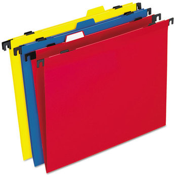 Pendaflex® 2-in-1 Colored Poly Folders with Built-in Tabs,  Letter, Assorted, 10/Pack
