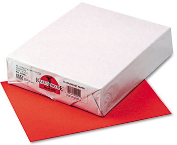 Pacon® Kaleidoscope® Multipurpose Colored Paper,  24lb, 8-1/2 x 11, Rojo Red, 500 Shts/Rm