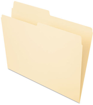 Pendaflex® Essentials™ Manila File Folders,  1/2 Cut, Top Tab, Letter, Manila, 100/Box