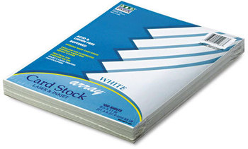 Pacon® Array® Card Stock,  65 lb., Letter, White, 100 Sheets/Pack