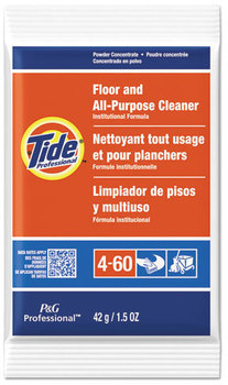 Tide® Professional™ Floor and All-Purpose Cleaner,  1.5oz Packets, 100/Carton