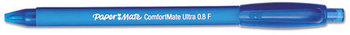 Paper Mate® ComfortMate® Ultra Retractable Ballpoint Pen,  Blue Ink, Fine, Dozen