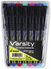 A Picture of product PIL-90029 Pilot® Varsity® Fountain Pen Pack,  Assorted Ink, 1mm, 7/Set