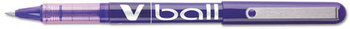 Pilot® VBall® Liquid Ink Roller Ball Stick Pen,  Purple Ink, .5mm, Dozen