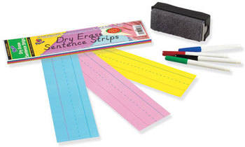 Pacon® Dry Erase Sentence Strips,  12 x 3, Assorted, 20 per Pack