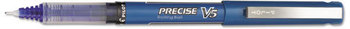 Pilot® Precise® V5 Roller Ball Stick Pen,  Precision Point, Blue Ink, .5mm, Dozen