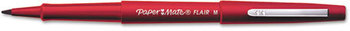 Paper Mate® Flair® Felt Tip Marker Pen,  Red Ink, Medium, 36/Box