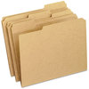 A Picture of product PFX-RK15213 Pendaflex® Dark Kraft File Folders with Double-Ply Top,  1/3 Cut Top Tab, Letter, Brown, 100/Box