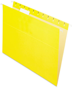 Pendaflex® Essentials™ Colored Hanging Folders,  1/5 Tab, Letter, Yellow, 25/Box