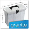 A Picture of product PFX-41737 Pendaflex® Portable File Boxes Letter Files, 14.88" x 6.5" 11.88", Granite