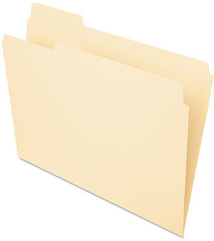 Pendaflex® Essentials™ Manila File Folders,  1/3 Cut, First Position, Top Tab, Letter, Manila, 100/Box