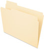 A Picture of product PFX-752131 Pendaflex® Essentials™ Manila File Folders,  1/3 Cut, First Position, Top Tab, Letter, Manila, 100/Box