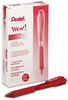 A Picture of product PEN-BK440B Pentel® WOW!™ Retractable Ballpoint Pen,  1mm, Red Barrel/Ink, Dozen