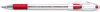 A Picture of product PEN-BK90B Pentel® R.S.V.P.® Stick Ballpoint Pen,  .7mm, Trans Barrel, Red Ink, Dozen