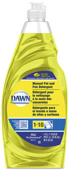 Dawn® Professional Manual Pot & Pan Dish Detergent,  Lemon, 38 oz Bottle, 8/Carton