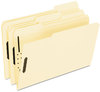 A Picture of product PFX-FM313 Pendaflex® Manila Folders with Fasteners,  2 Fasteners, 1/3 Cut Tabs, Legal, Manila, 50/Box