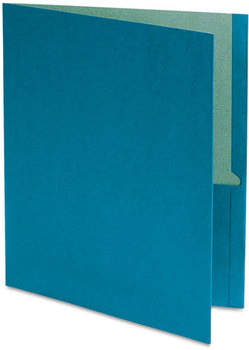 Oxford® Earthwise® 100% Recycled Twin-Pocket Folder,  Blue