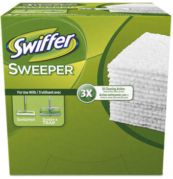 Swiffer® Dry Refill Cloths,  White, 10 2/5 x 8, 37/Box, 4 Box/Carton