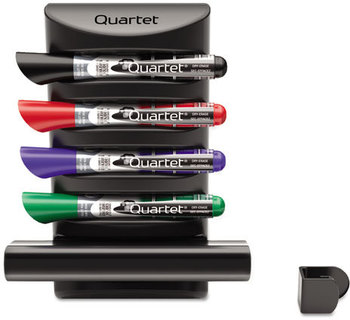 Quartet® Prestige 2 Connects™ Marker Caddy,  4 Chisel-Tip Markers, Assorted
