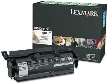 Lexmark™ T654X41G Toner,  36,000 Page-Yield, Black