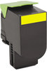 A Picture of product LEX-80C10Y0 Lexmark™ 80C10C0, 80C10K0, 80C10M0, 80C10Y0 Toner,  1000 Page-Yield, Yellow