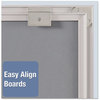 A Picture of product QRT-M2323 Quartet® Matrix® Magnetic Boards,  Painted Steel, 23 x 23, White, Aluminum Frame